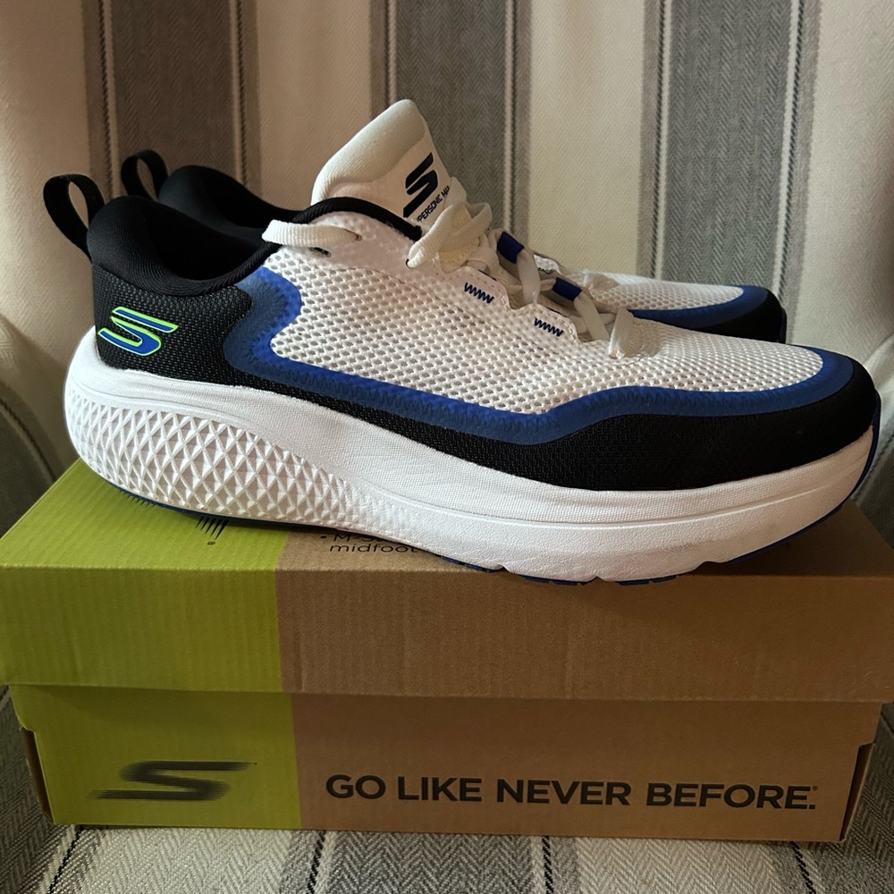 Skechers Black and White GoRun Shoes